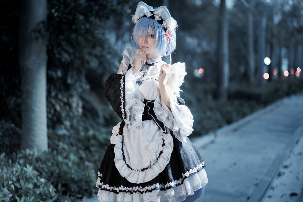 Coser@花柒Hana – 萤火虫动漫嘉年华 猫猫蕾姆 Part02 (55P)