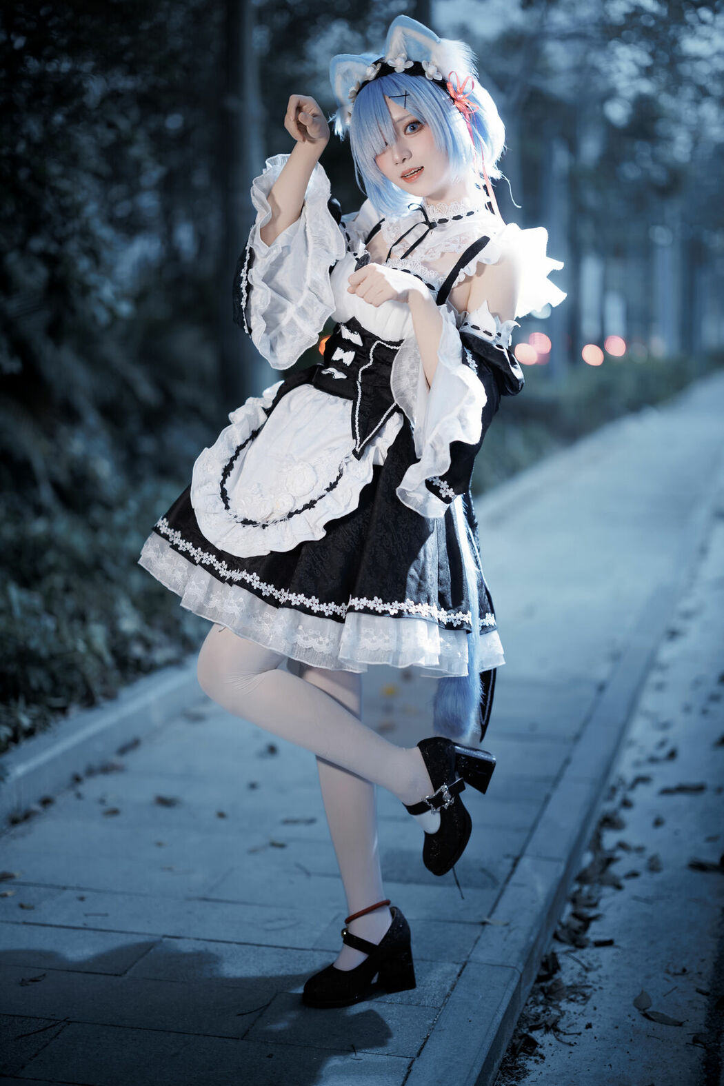 Coser@花柒Hana – 萤火虫动漫嘉年华 猫猫蕾姆 Part02 (55P)