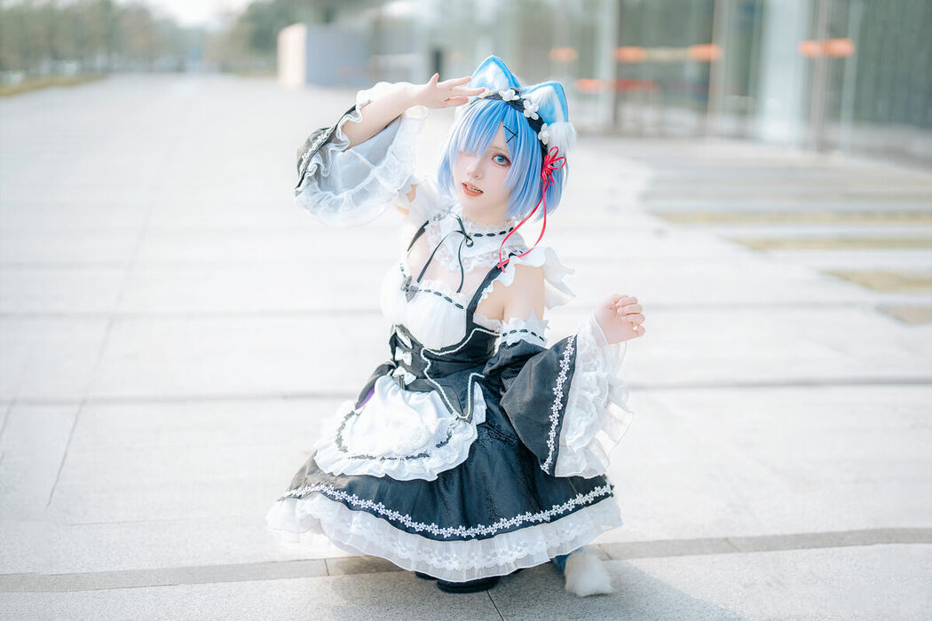 Coser@花柒Hana – 萤火虫动漫嘉年华 猫猫蕾姆 Part02 (55P)