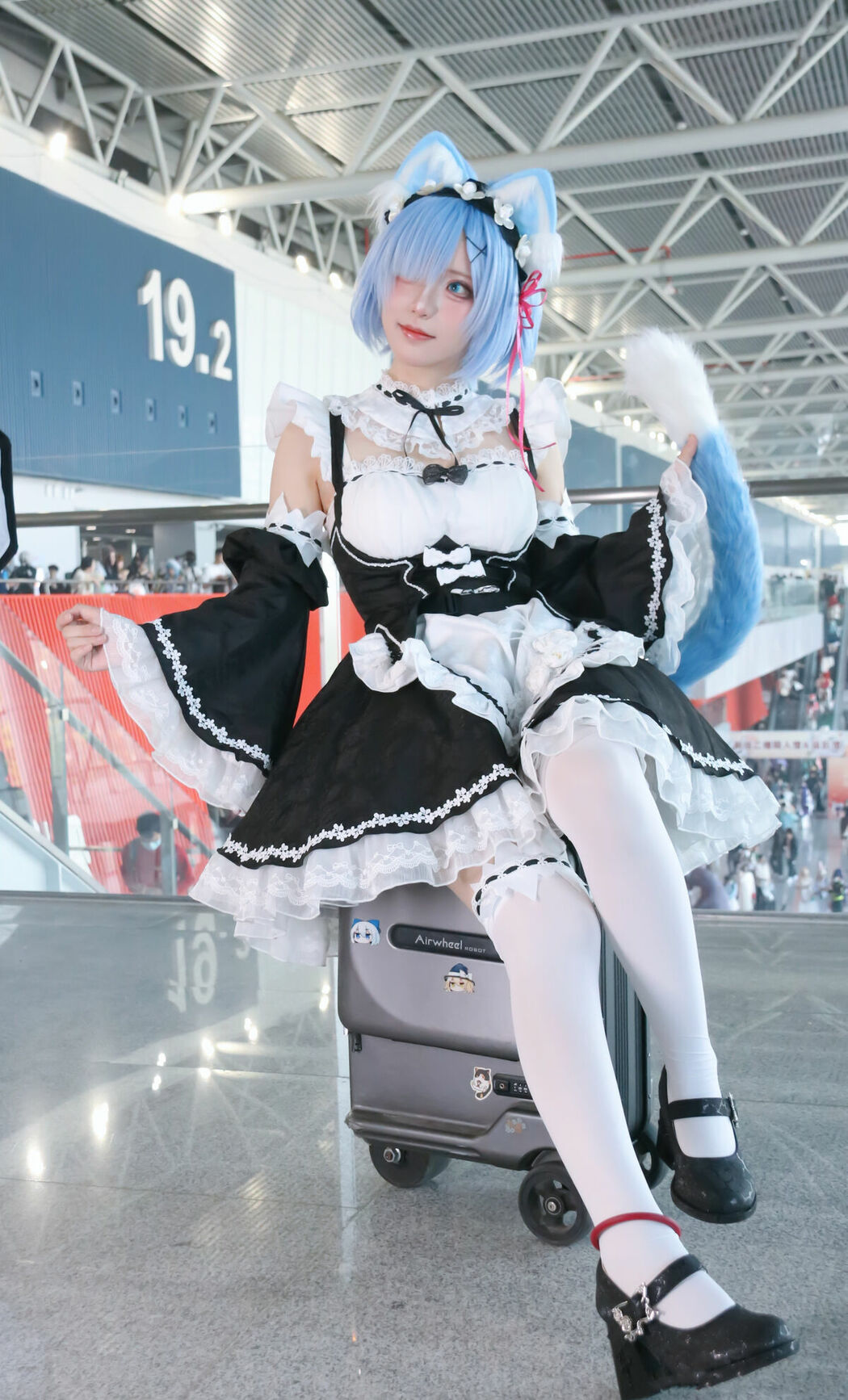 Coser@花柒Hana – 萤火虫动漫嘉年华 猫猫蕾姆 Part02 (55P)