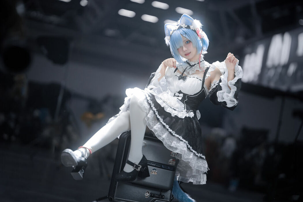 Coser@花柒Hana – 萤火虫动漫嘉年华 猫猫蕾姆 Part02 (55P)