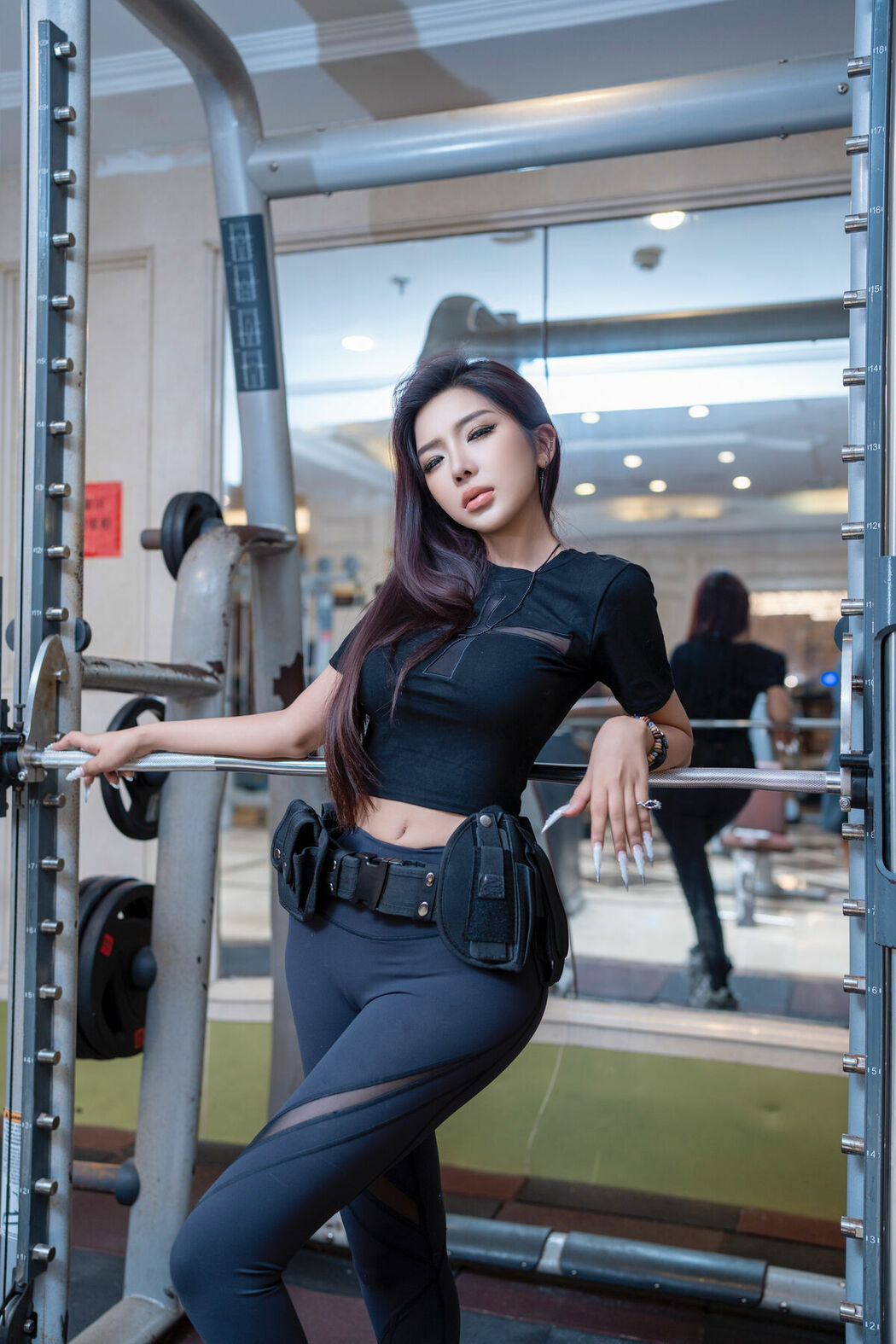 XiuRen秀人网 Uncensored Li Li Sha 李丽莎 – R18 秀人网模特 健身房露出 (91P)