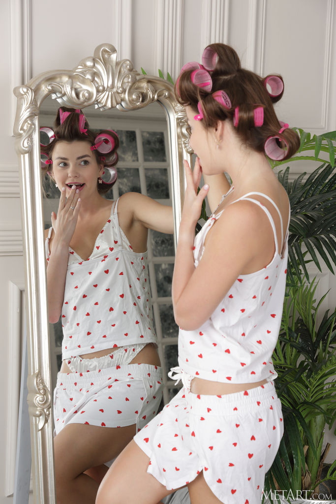 Julia Morozzi Letting Down Her Hair And Lounging On The Bed To Show Off Her Gorgeous Body