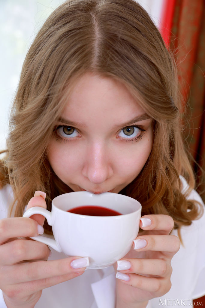 Estella Soft Thighs Parted And Perky Breasts Bare