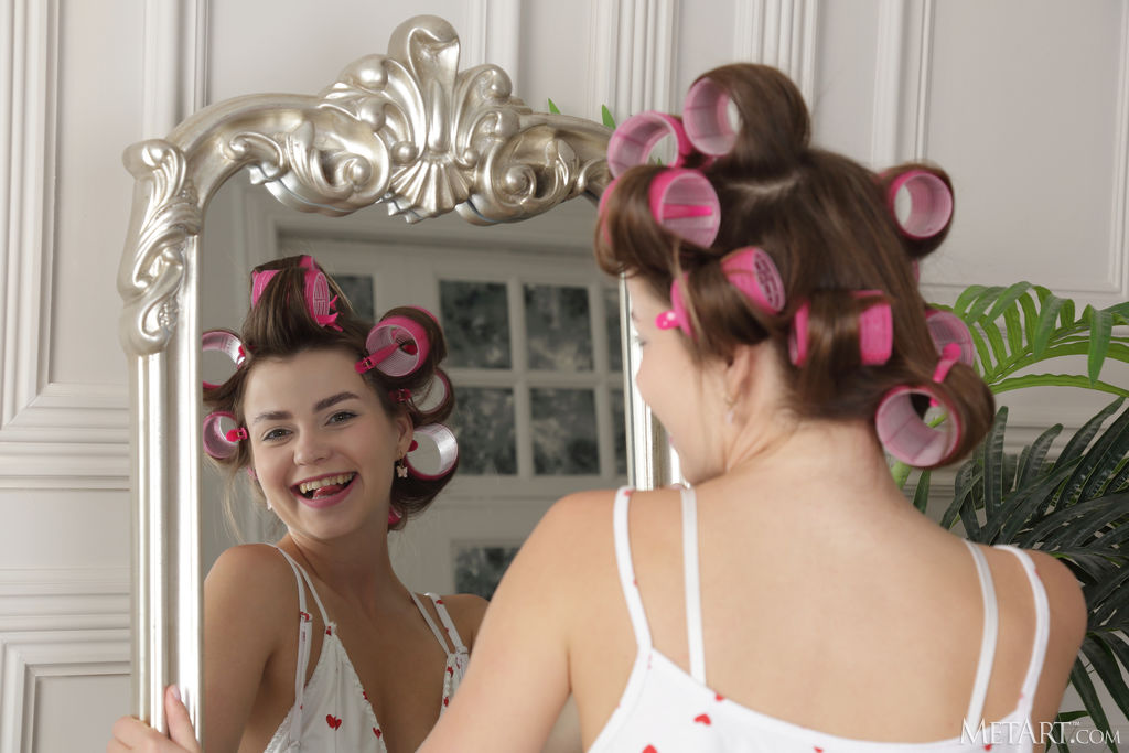 Julia Morozzi Letting Down Her Hair And Lounging On The Bed To Show Off Her Gorgeous Body