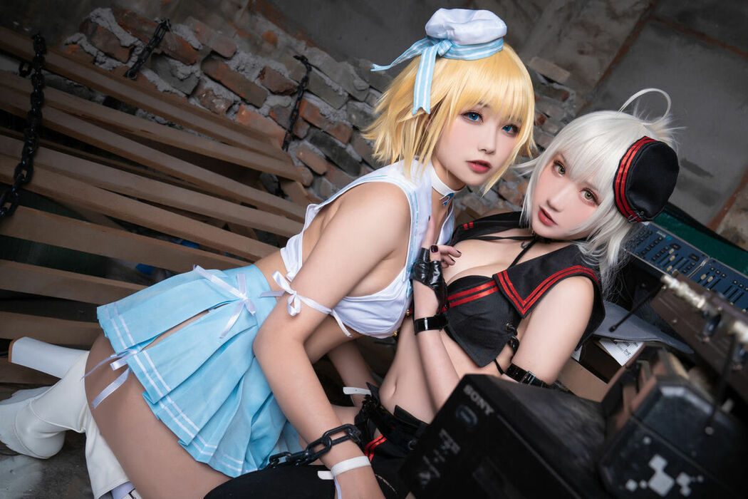 Coser@Momoko葵葵 And 瓜希酱 – FATE 黑白贞德 (61P)