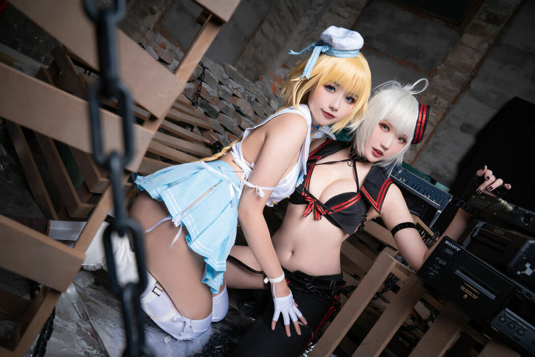 Coser@Momoko葵葵 And 瓜希酱 – FATE 黑白贞德 (61P)