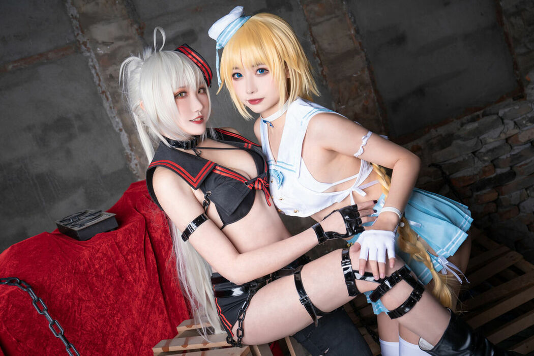 Coser@Momoko葵葵 And 瓜希酱 – FATE 黑白贞德 (61P)