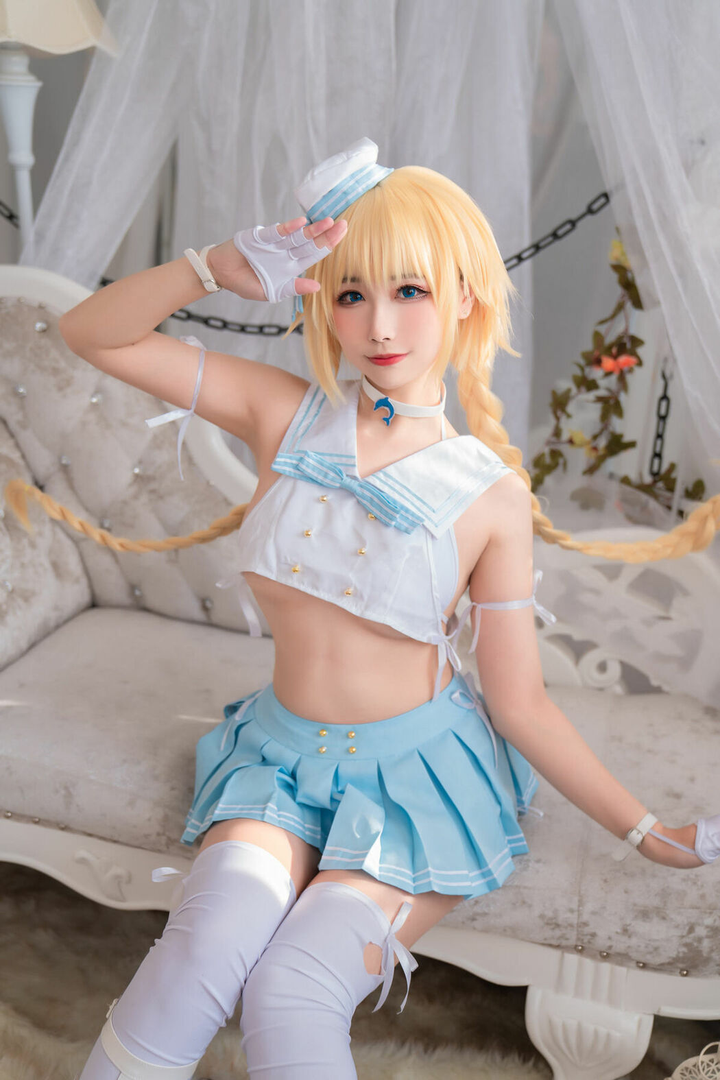 Coser@Momoko葵葵 And 瓜希酱 – FATE 黑白贞德 (61P)