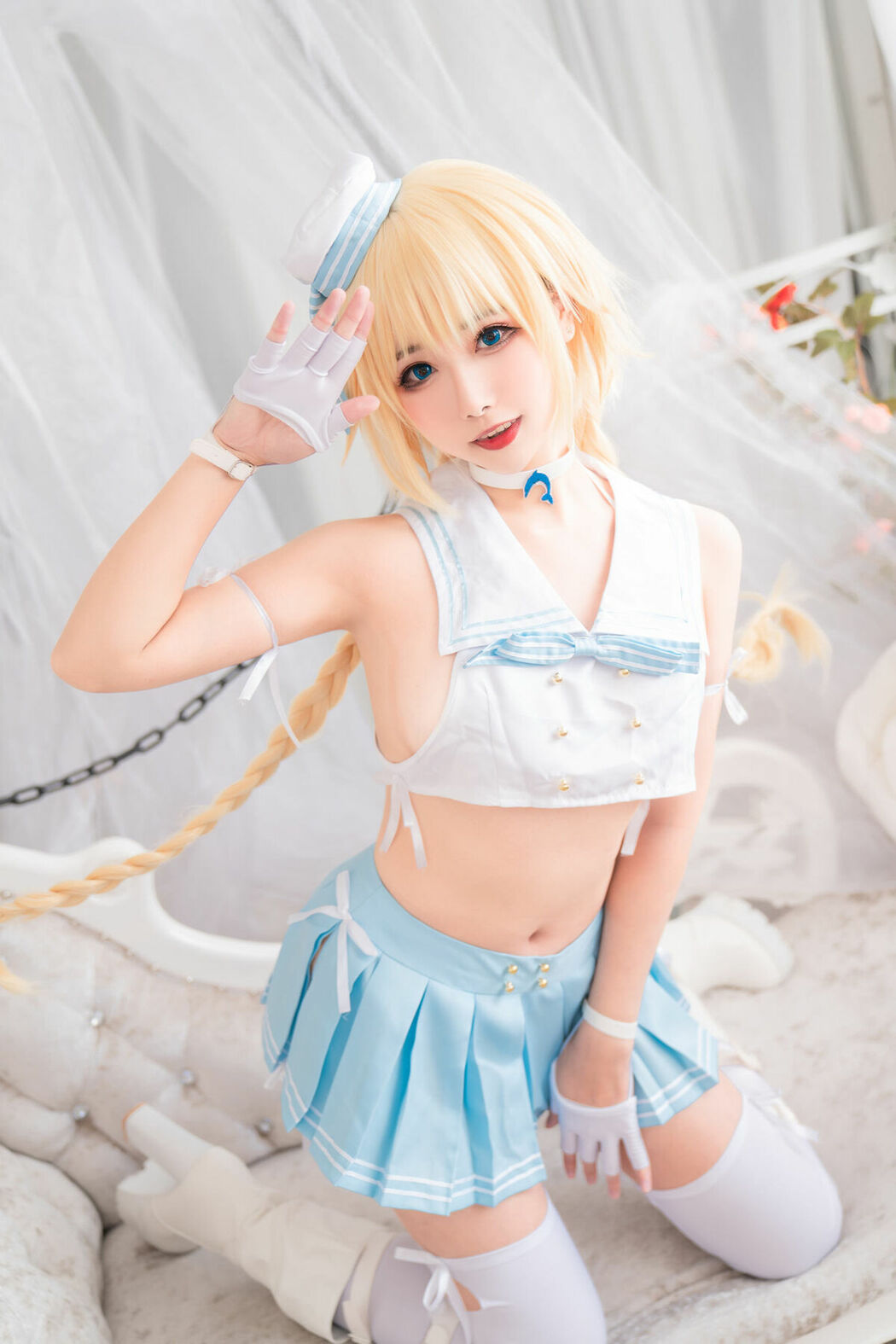 Coser@Momoko葵葵 And 瓜希酱 – FATE 黑白贞德 (61P)