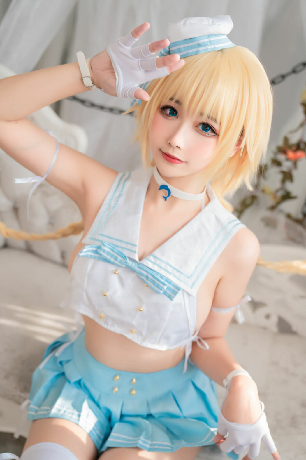 Coser@Momoko葵葵 And 瓜希酱 – FATE 黑白贞德 (61P)