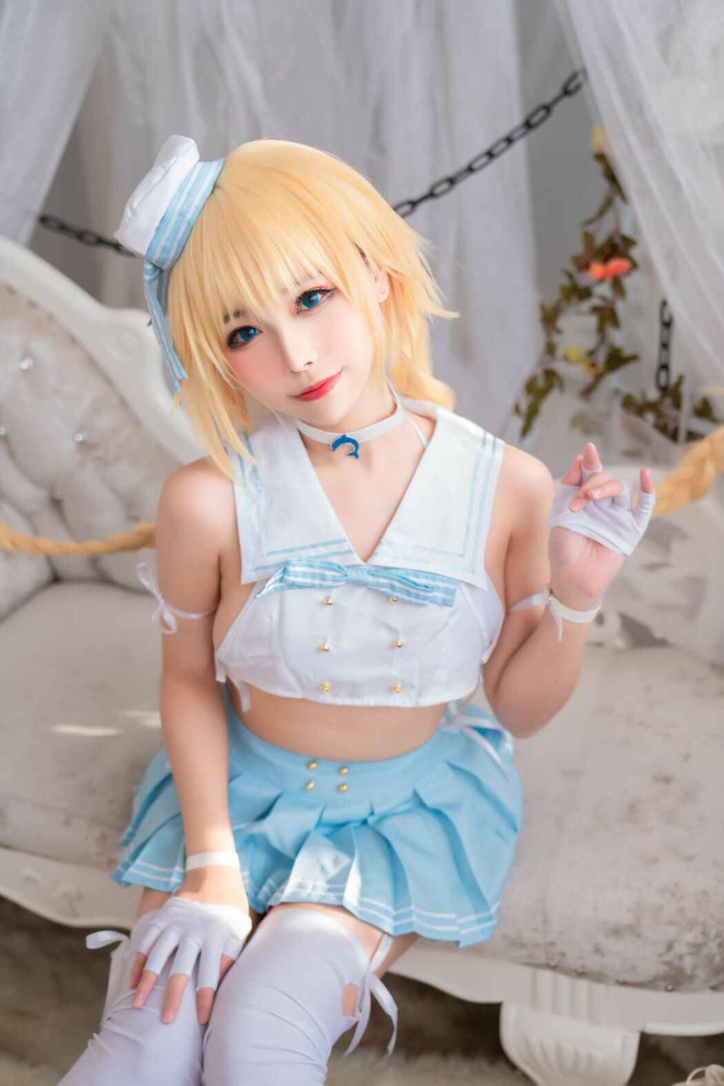 Coser@Momoko葵葵 And 瓜希酱 – FATE 黑白贞德 (61P)