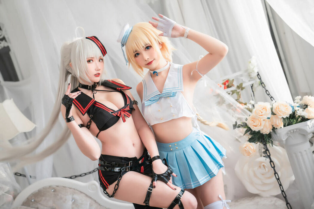 Coser@Momoko葵葵 And 瓜希酱 – FATE 黑白贞德 (61P)