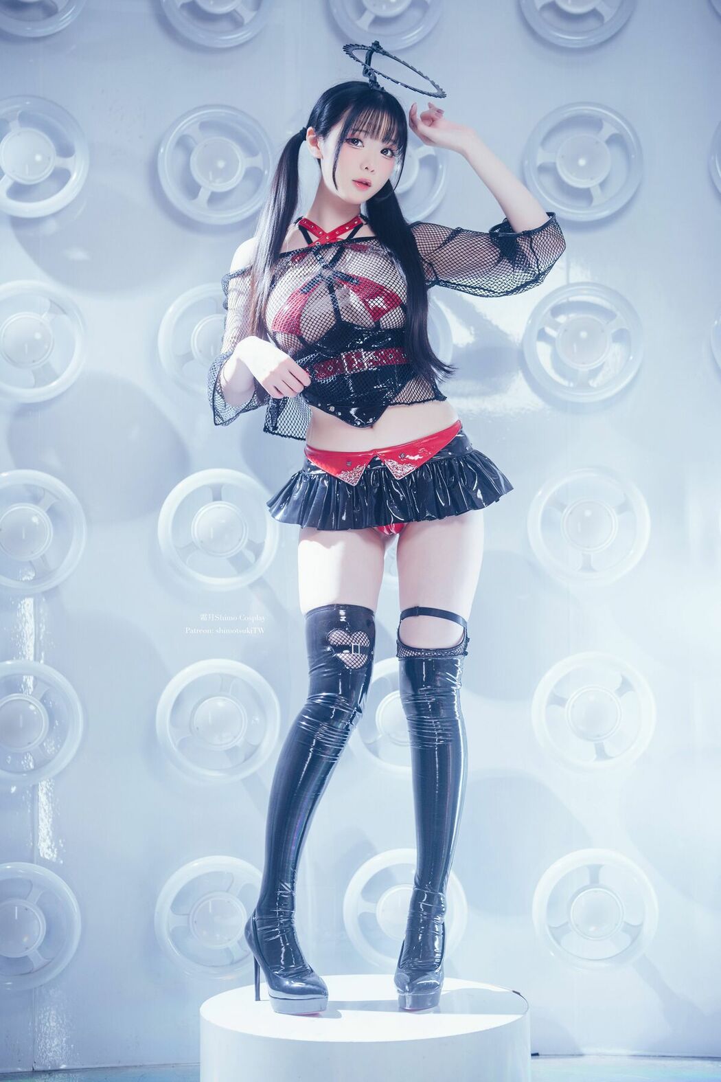 Coser@霜月shimo – 2025年09月订阅 賽博黑天使 Cyber Black Angel (21P – 3V)