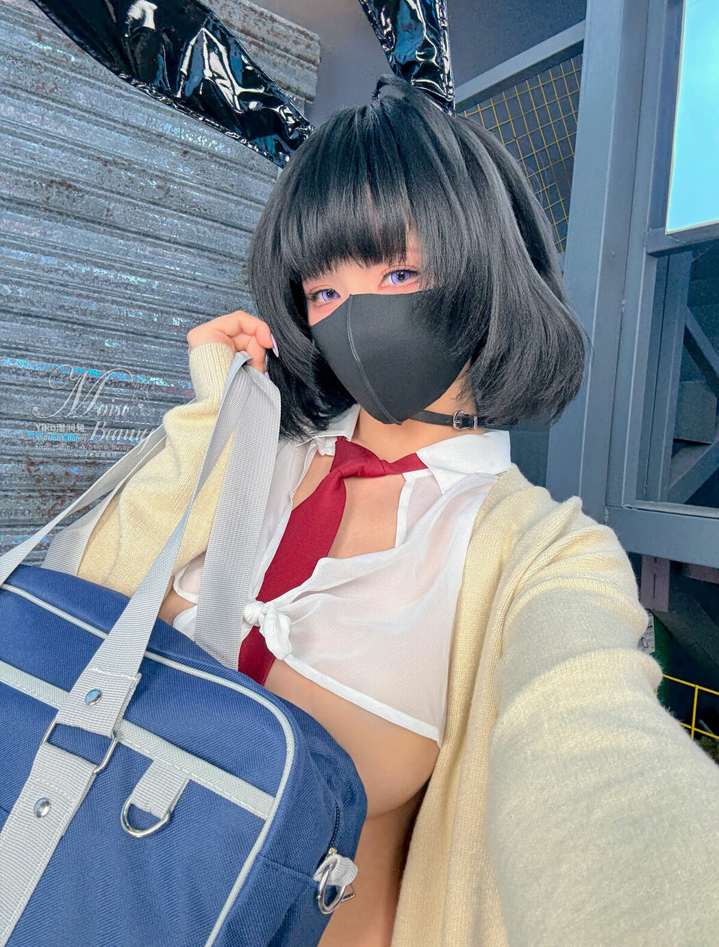 Coser@黏黏团子兔 – 2025年10月作品 賽博逆JK (88P)