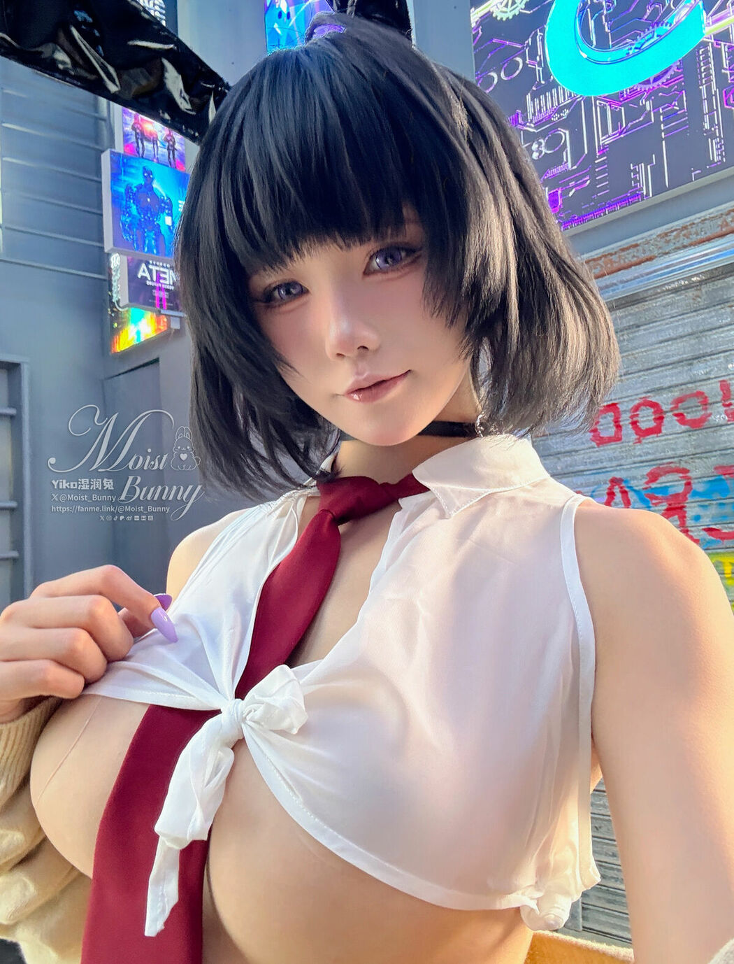 Coser@黏黏团子兔 – 2025年10月作品 賽博逆JK (88P)