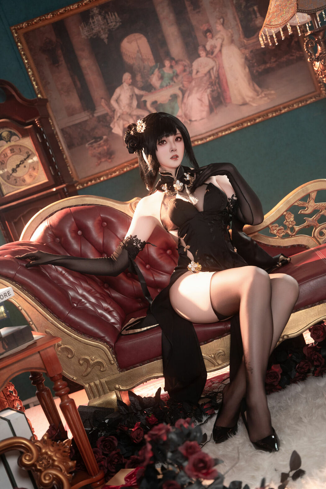 Coser@Natsuko夏夏子 – 碧蓝航线镇海旗袍 (77P)