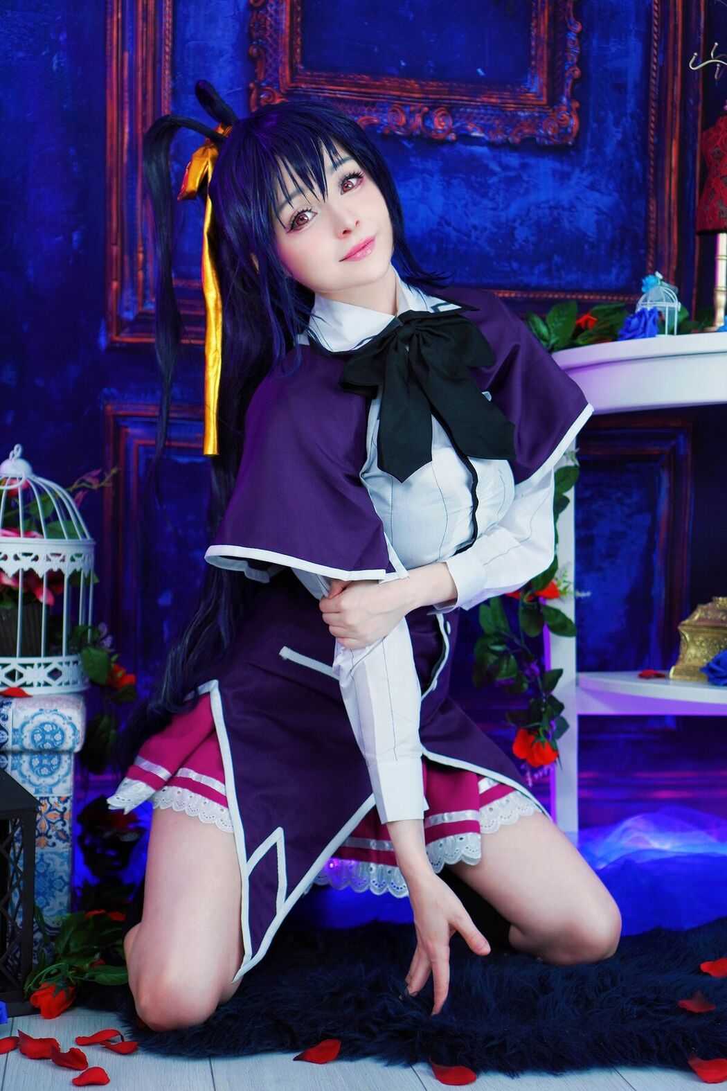 Coser@Hidori Rose – Akeno Himejima 恶魔高校姬岛朱乃 (40P)