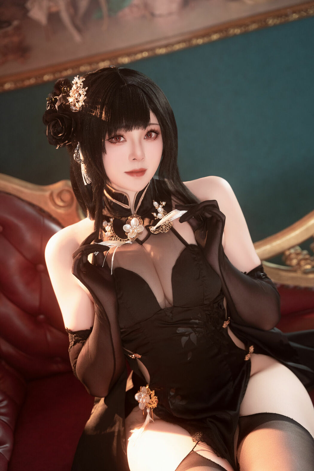 Coser@Natsuko夏夏子 – 碧蓝航线镇海旗袍 (77P)
