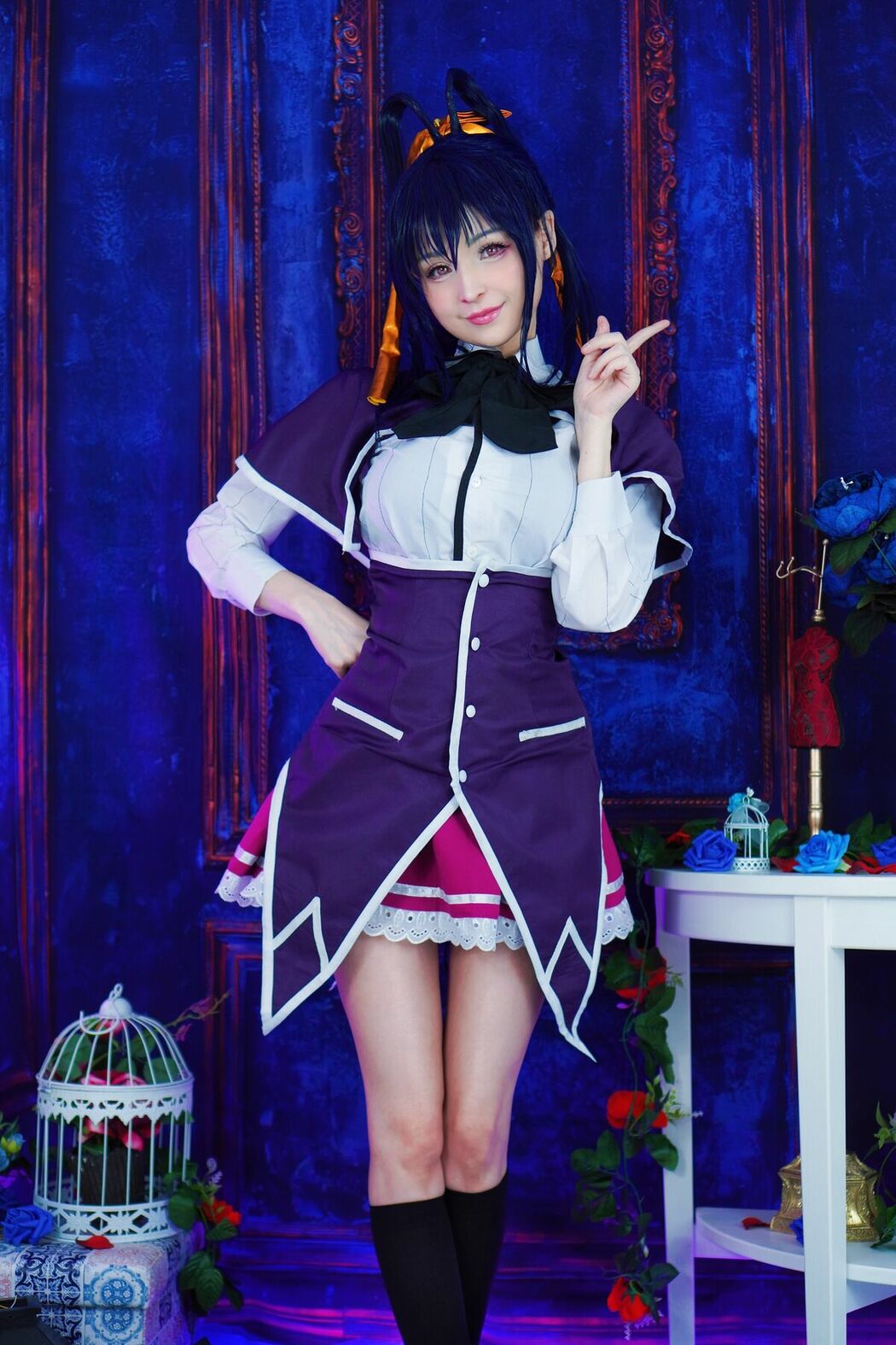 Coser@Hidori Rose – Akeno Himejima 恶魔高校姬岛朱乃 (40P)
