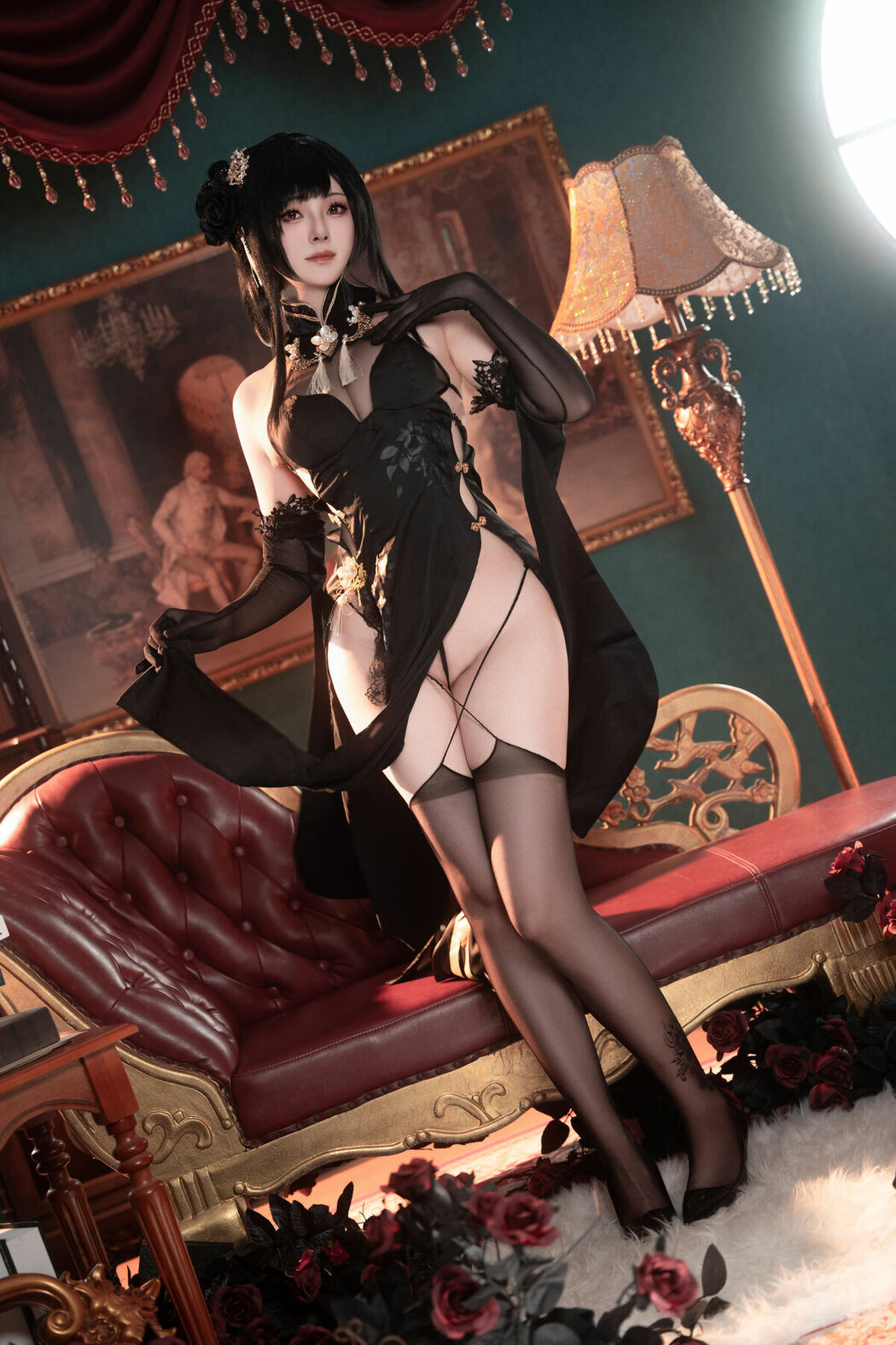 Coser@Natsuko夏夏子 – 碧蓝航线镇海旗袍 (77P)