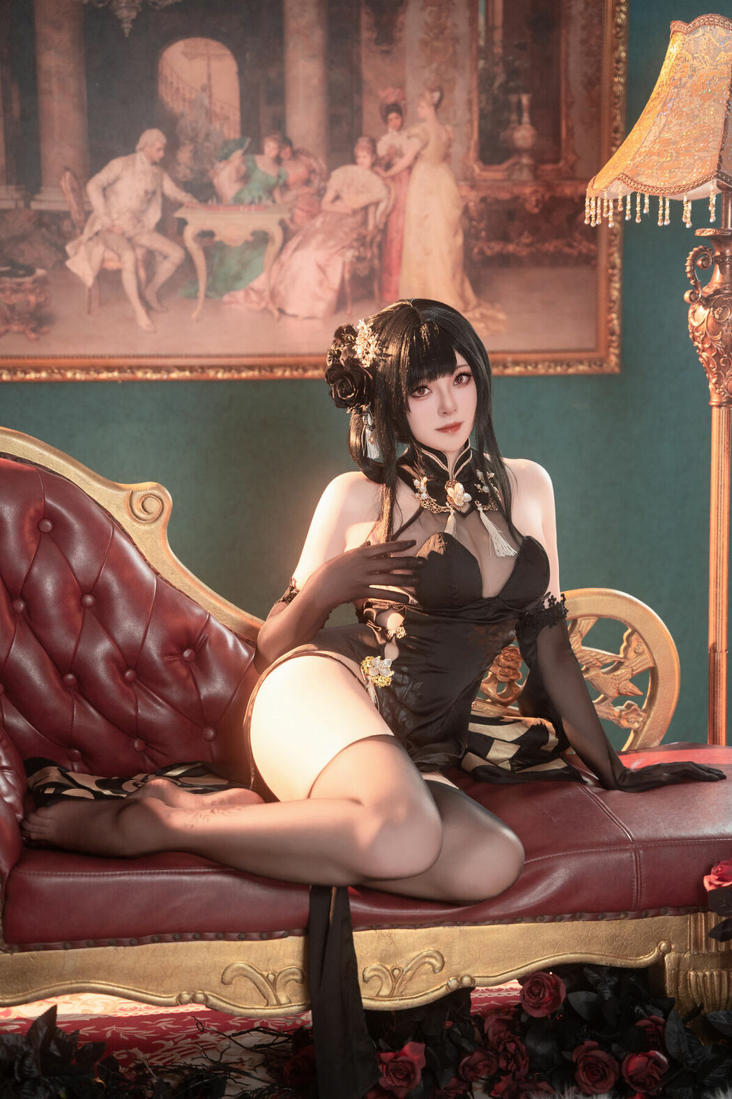 Coser@Natsuko夏夏子 – 碧蓝航线镇海旗袍 (77P)