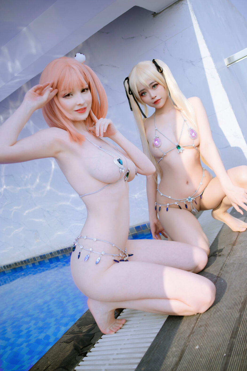 Coser@Hidori Rose And Byoru – Rose DoA 死或生泳装 (43P)
