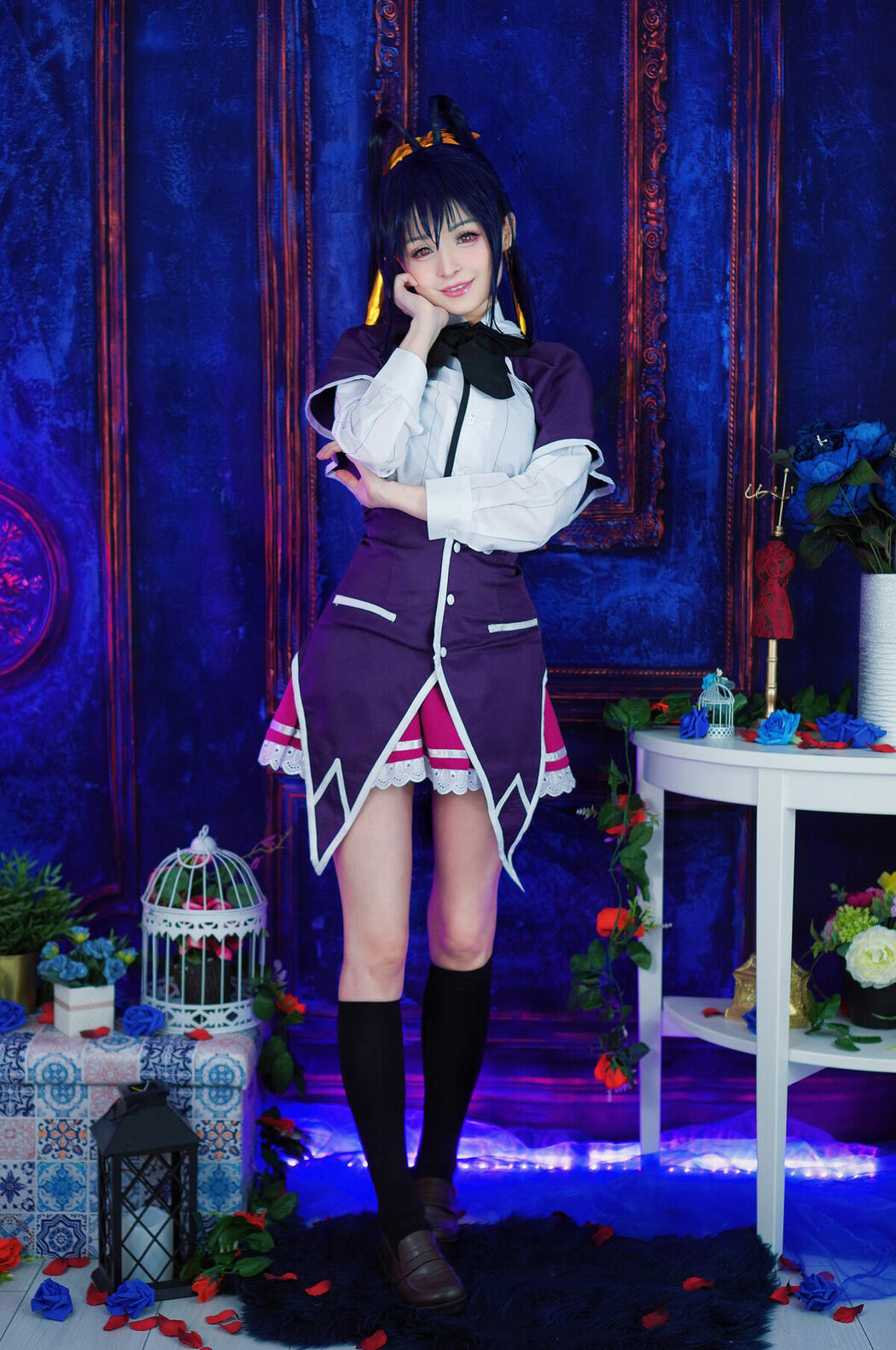 Coser@Hidori Rose – Akeno Himejima 恶魔高校姬岛朱乃 (40P)