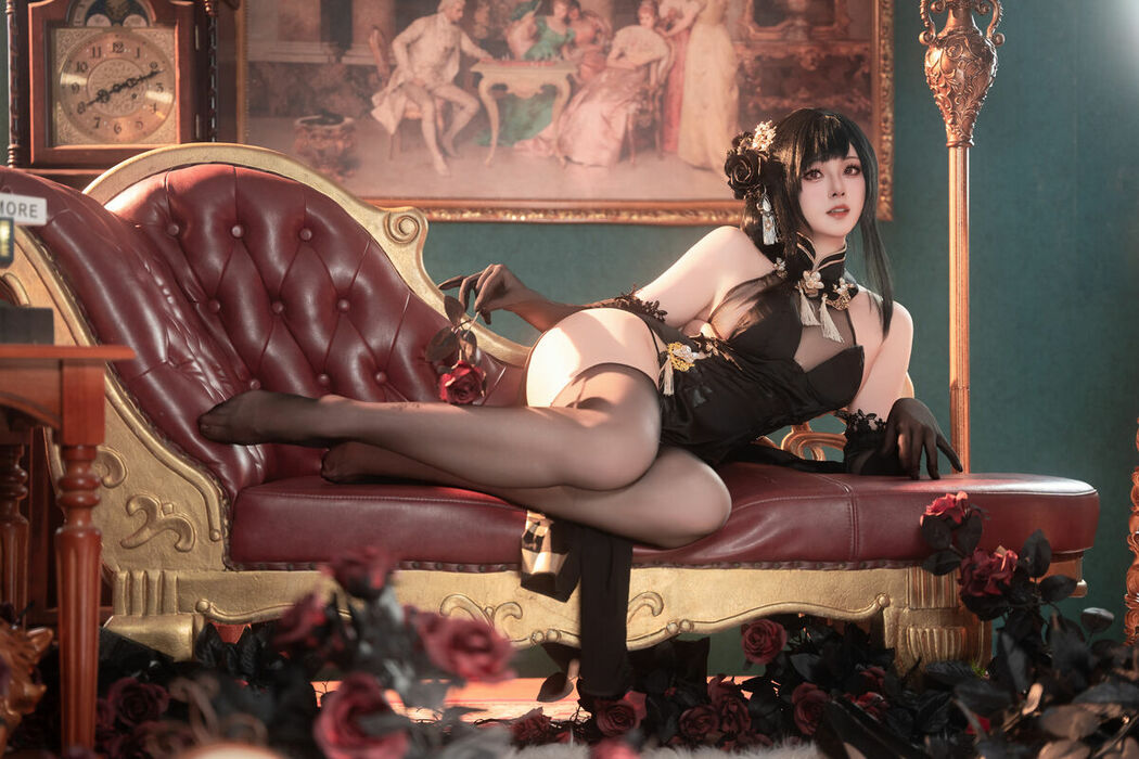 Coser@Natsuko夏夏子 – 碧蓝航线镇海旗袍 (77P)
