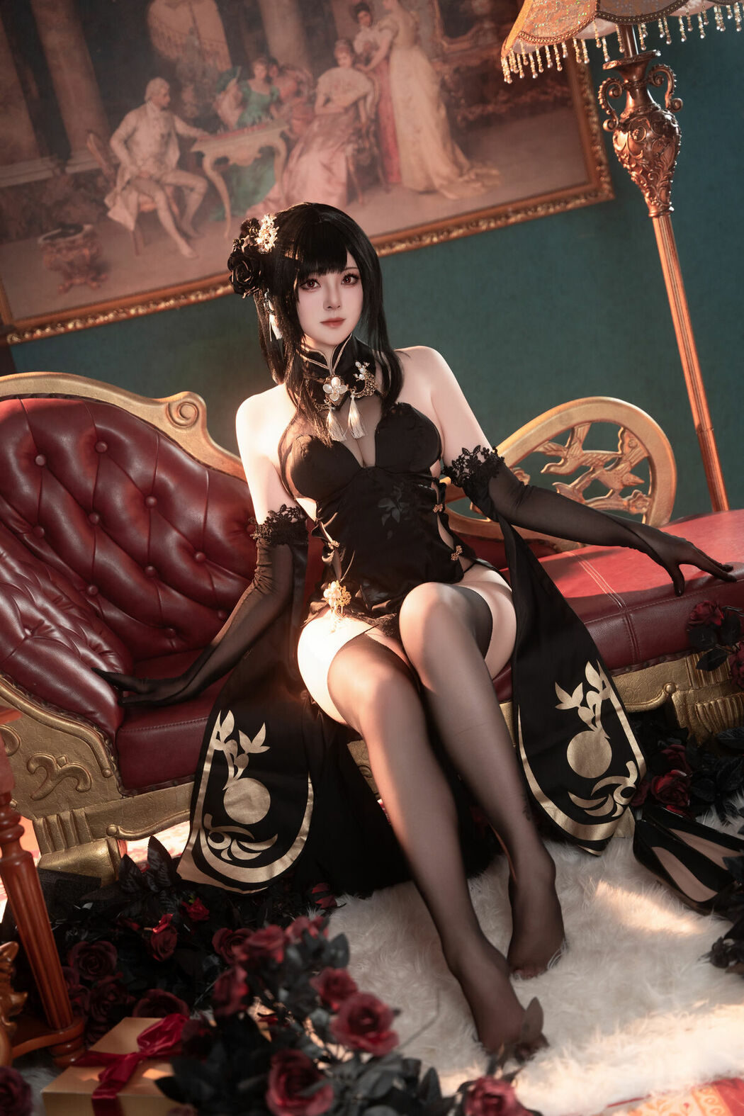 Coser@Natsuko夏夏子 – 碧蓝航线镇海旗袍 (77P)