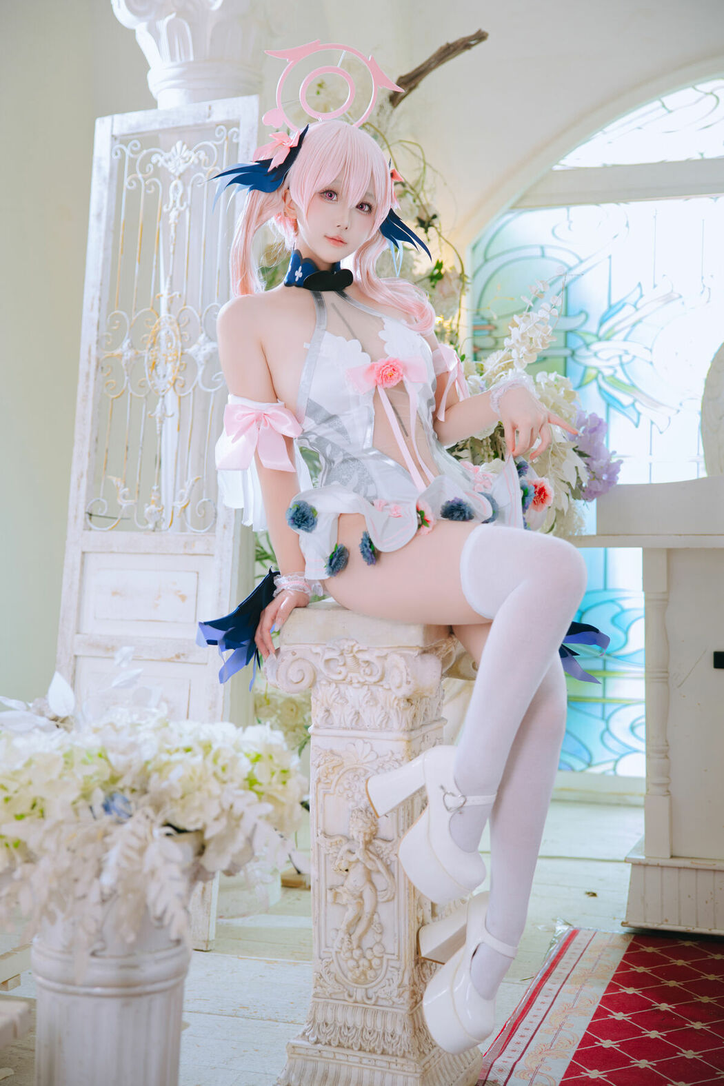 Coser@日奈娇 – 蔚蓝档案 下江小春花嫁 (27P)