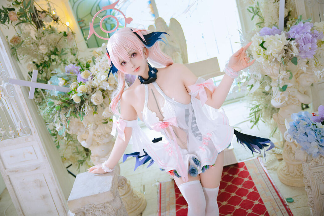 Coser@日奈娇 – 蔚蓝档案 下江小春花嫁 (27P)