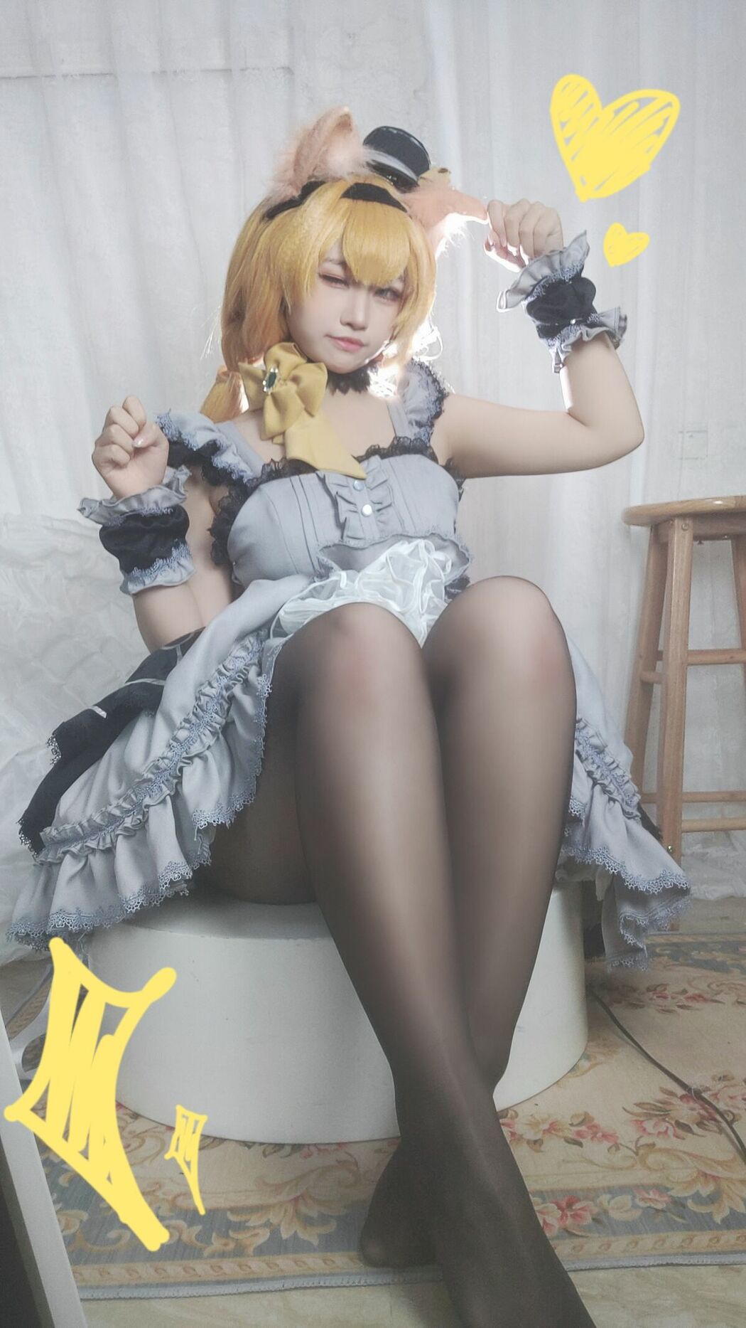 Coser@比奇堡黄塞方块 – 蔚蓝档案 玛丽偶像自拍 (31P – 4V)