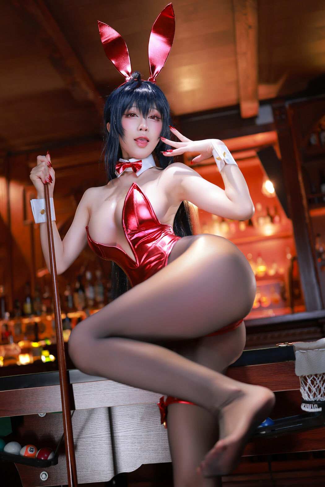 Coser@水淼Aqua – 碧蓝航线 Taihou_Bunny 大凤兔女郎 (59P)