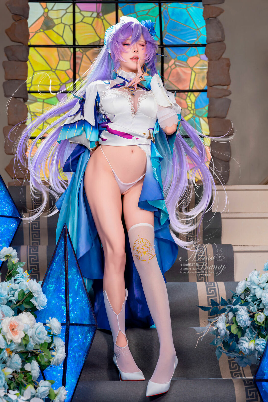 Coser@黏黏团子兔 – 09月作品 鸣潮坎特蕾拉 Part01 (55P – 3V)