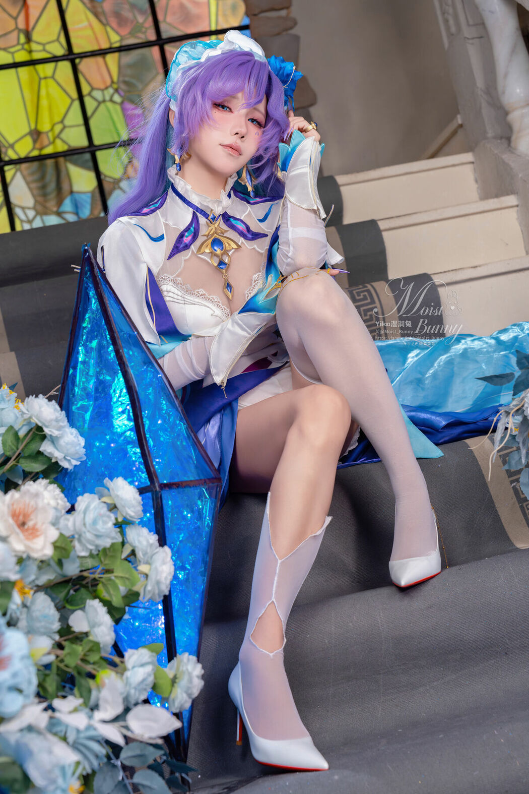 Coser@黏黏团子兔 – 09月作品 鸣潮坎特蕾拉 Part01 (55P – 3V)