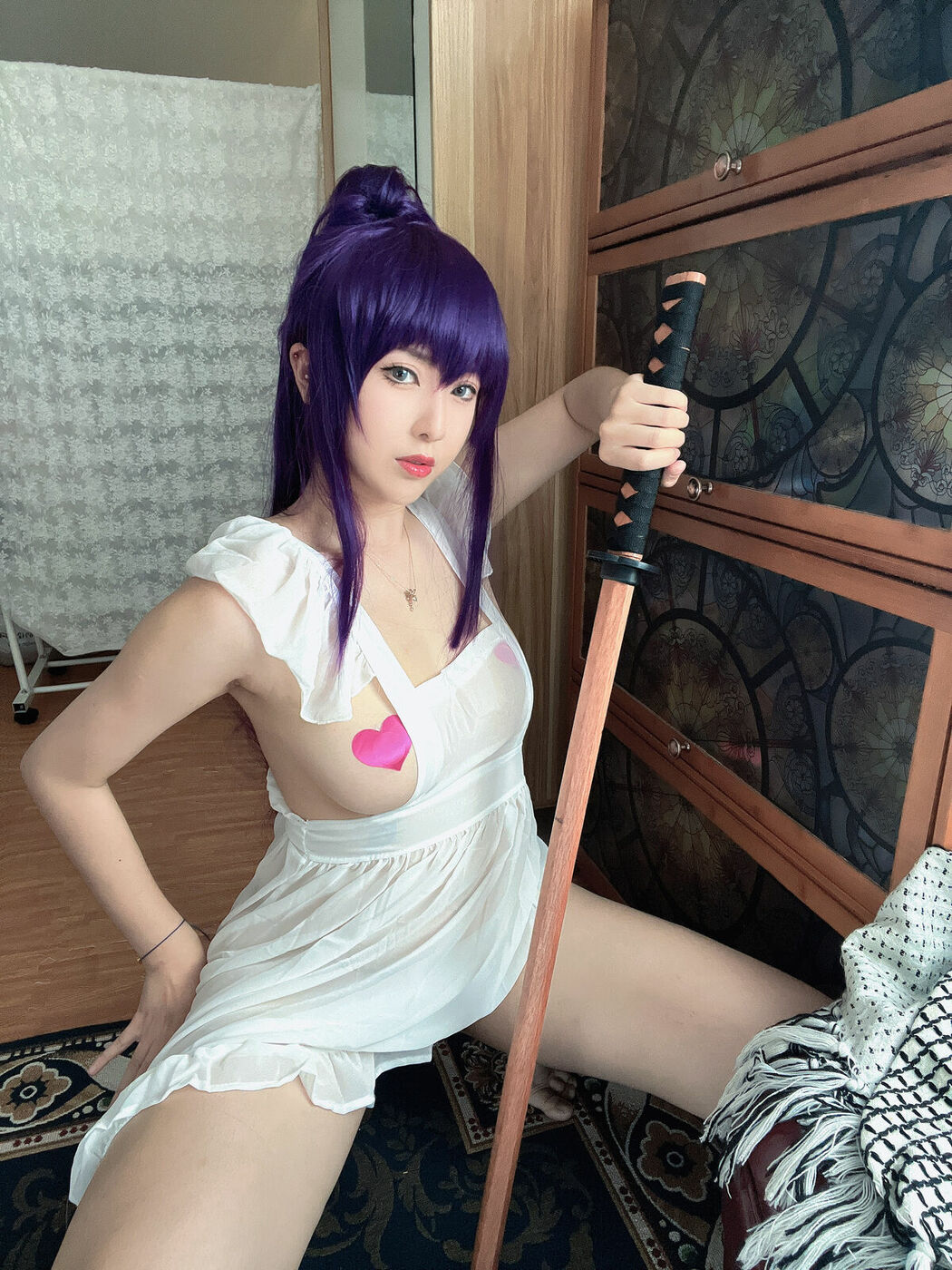 Coser@小容仔咕咕咕w – 毒岛学姐围裙 (39P)