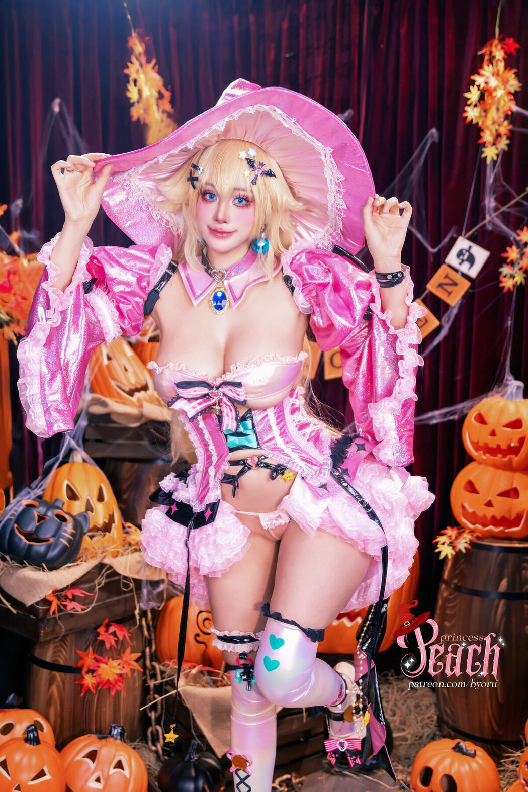 Coser@Byoru – Peach princess Witch (58P – 24V)