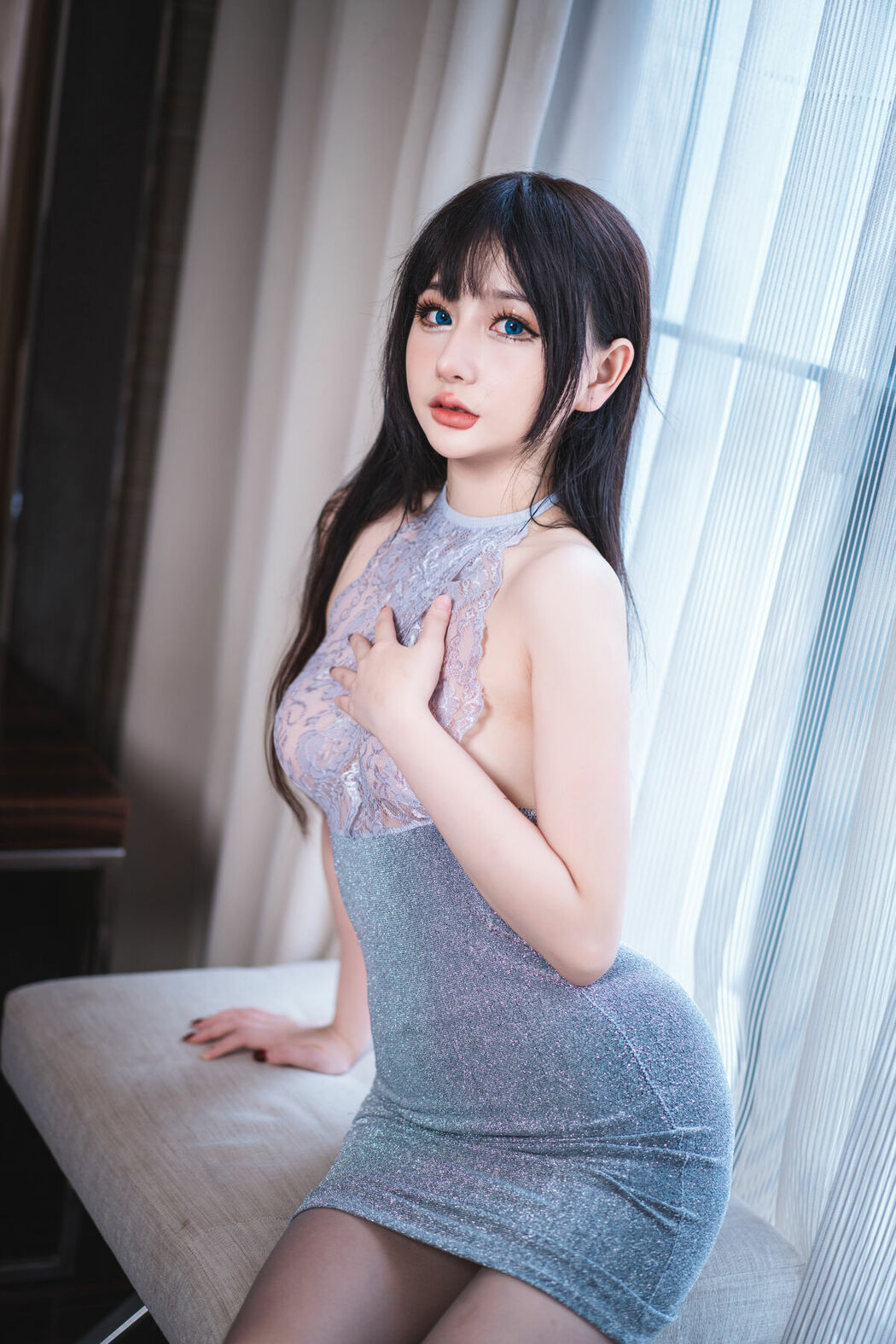 Coser@您的蛋蛋 – 包臀灰丝 (44P)
