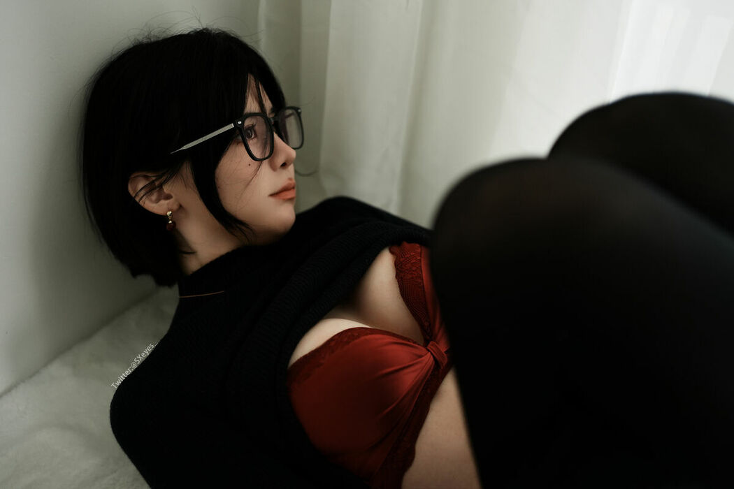 Coser@眼酱大魔王w – 2024贺岁图-黑红 (42P)