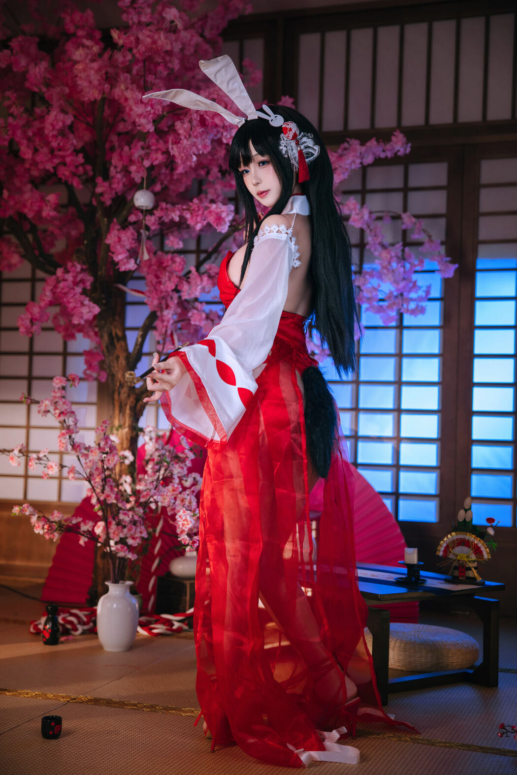 Coser@日奈娇 – 碧蓝航线-大山兔女郎 (47P)