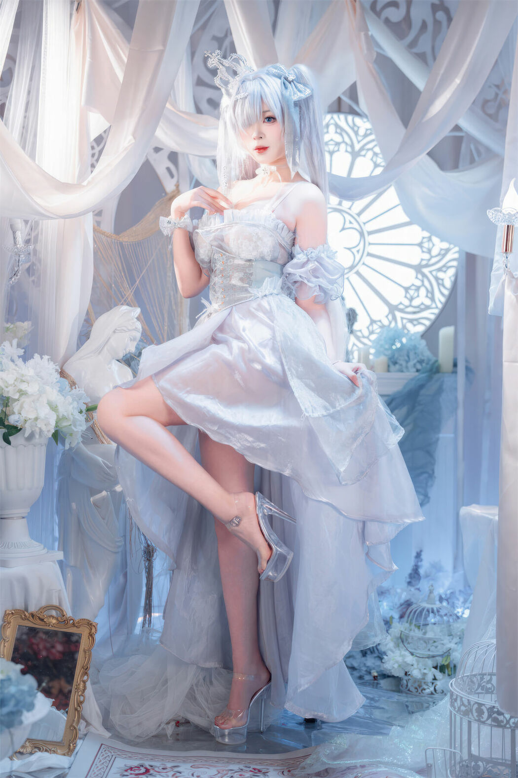 Coser@轩萧学姐 – Nikke胜利女神 灰姑娘 水晶公主 (41P)