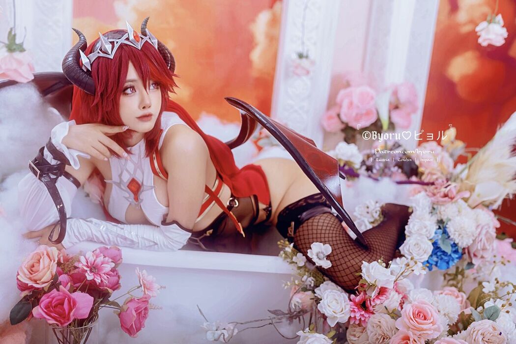 Coser@Byoru – Rosaria Succubus Genshin Impact (62P)