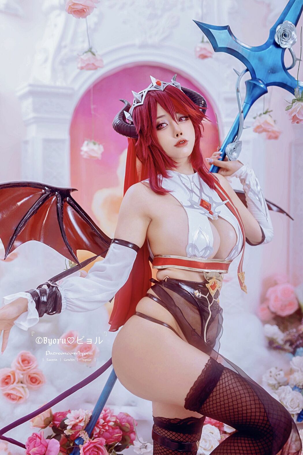 Coser@Byoru – Rosaria Succubus Genshin Impact (62P)