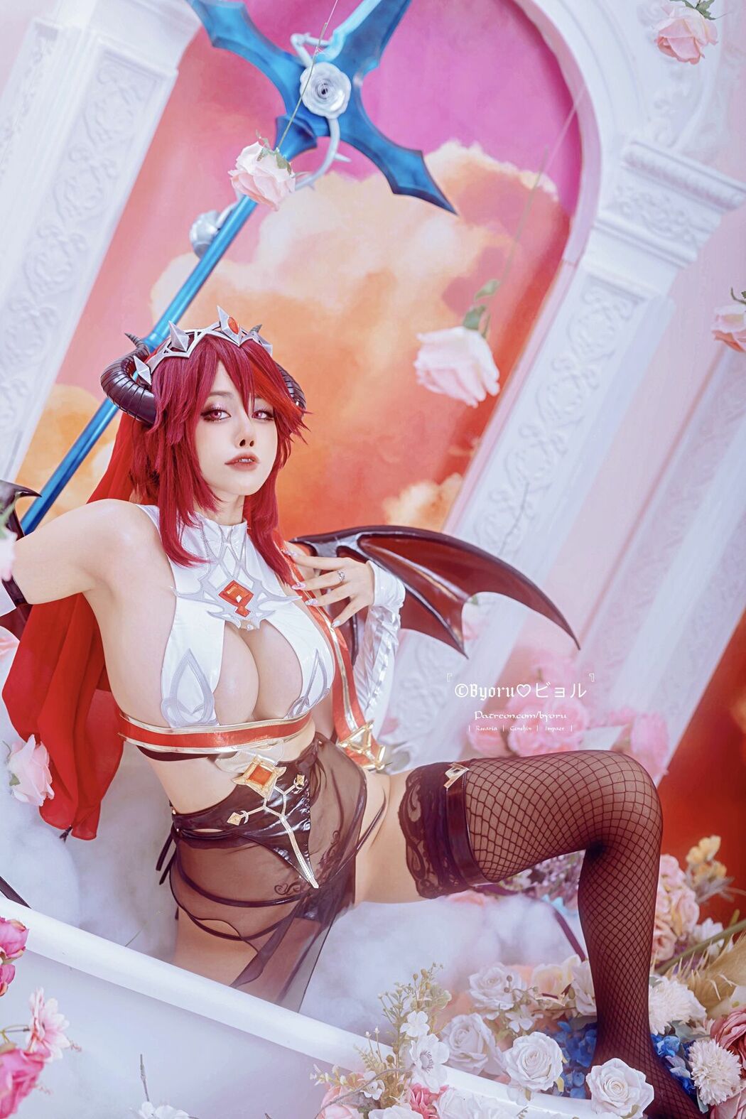 Coser@Byoru – Rosaria Succubus Genshin Impact (62P)