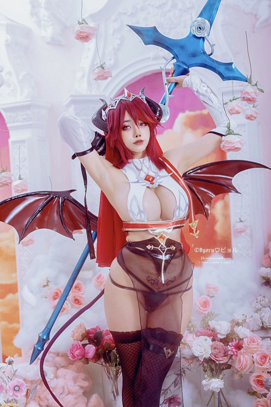 Coser@Byoru – Rosaria Succubus Genshin Impact (62P)