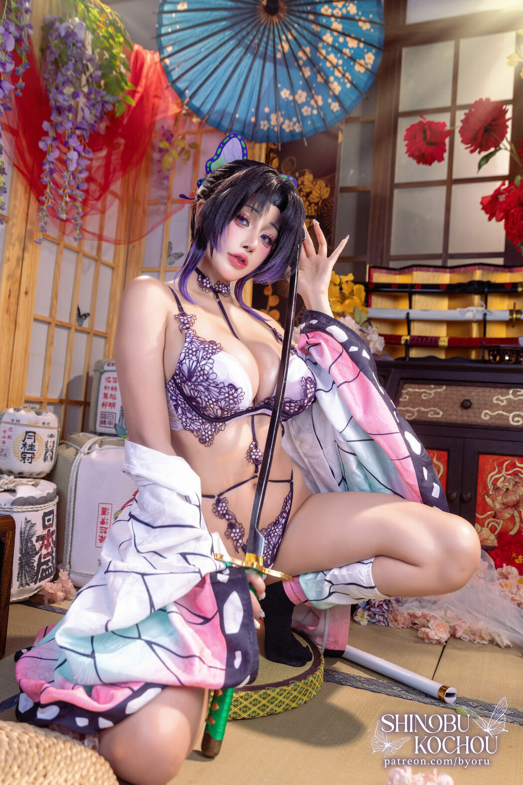 Coser@Byoru – Shinobu Kochou HD – 鬼灭之刃 蝴蝶忍 (73P – 27V)