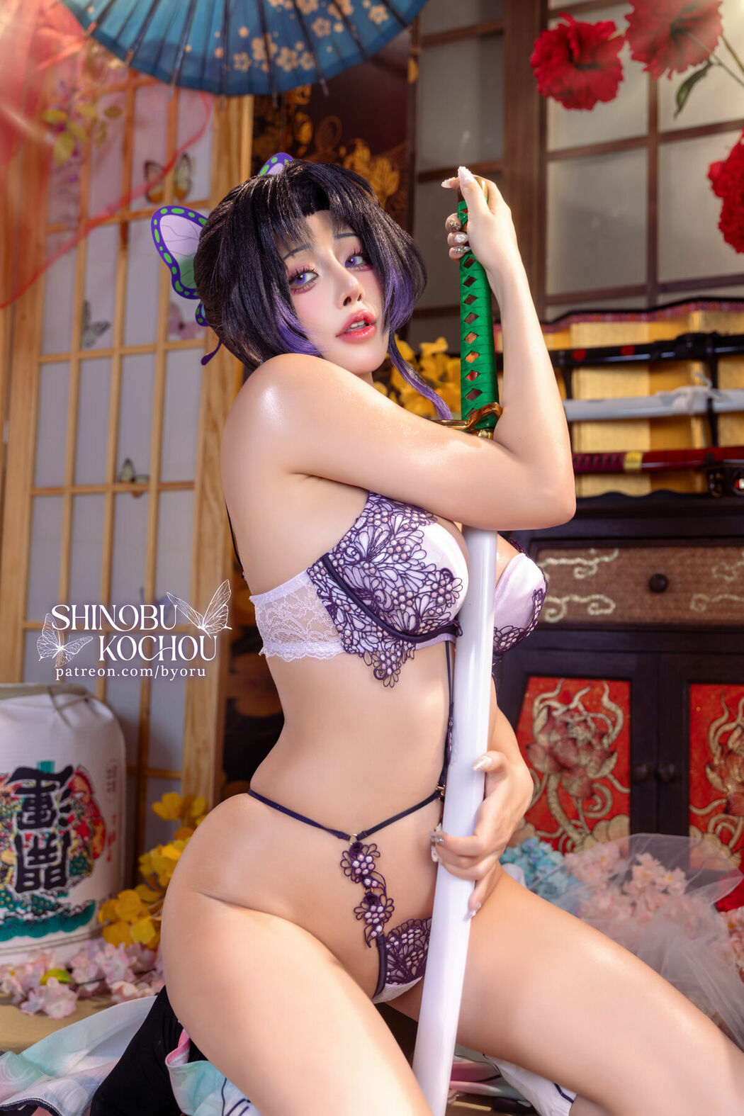 Coser@Byoru – Shinobu Kochou HD – 鬼灭之刃 蝴蝶忍 (73P – 27V)