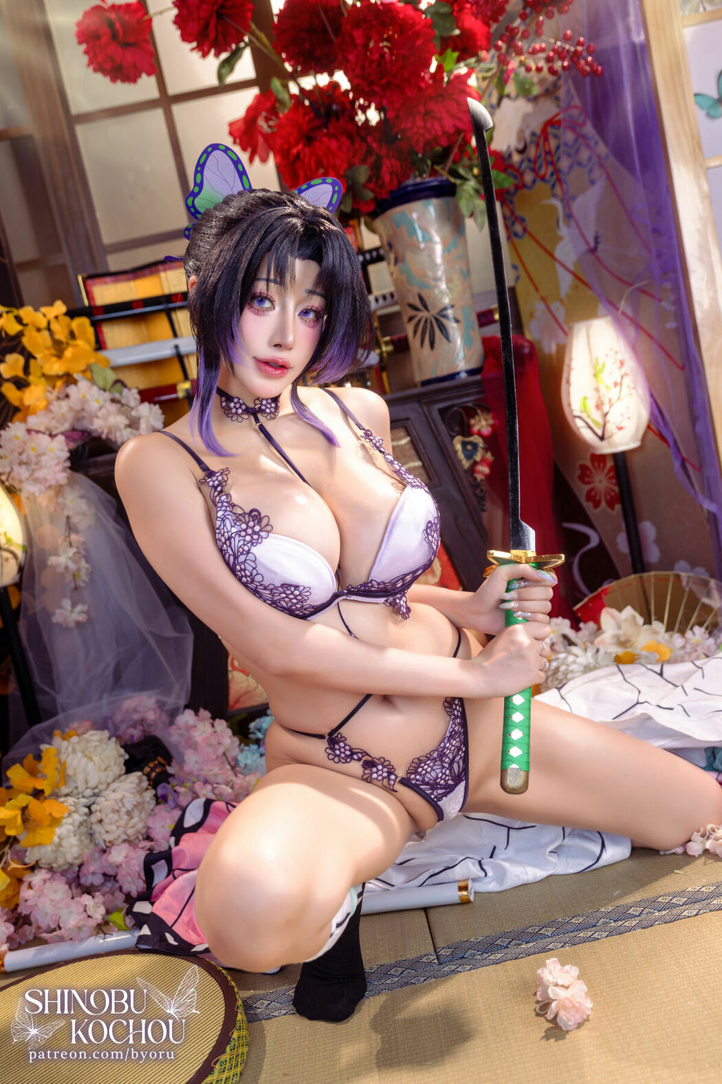 Coser@Byoru – Shinobu Kochou HD – 鬼灭之刃 蝴蝶忍 (73P – 27V)