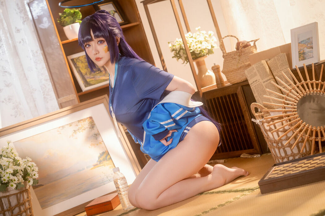 Coser@星之迟迟Hoshilily – 蔚蓝档案-早濑优香体操服 (70P – 1V)